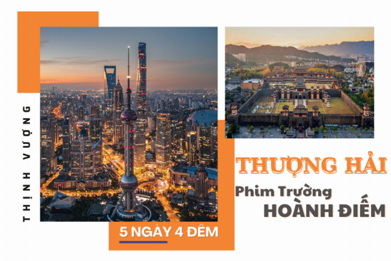Toàn cảnh phim trường Hoành Điếm, một trong những địa điểm quay chính của Nguyệt Tẫn Minh với quy mô lớn và kiến trúc cổ điển.